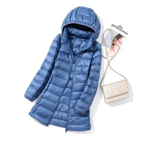Heidi-Mode | Leichtgewicht Pufferjacke Langärmlige Gesteppte Jacke mit Abnehmbarem Kapuze - Image 4