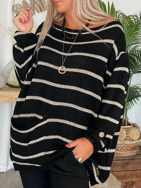Heidi-Mode | Schicker Gestreifter Pullover - Image 3