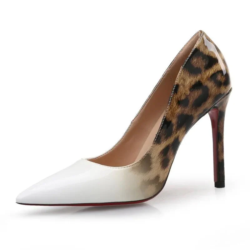 Heidi-Mode | Leopard Print Lace High Heels For Women - Image 4