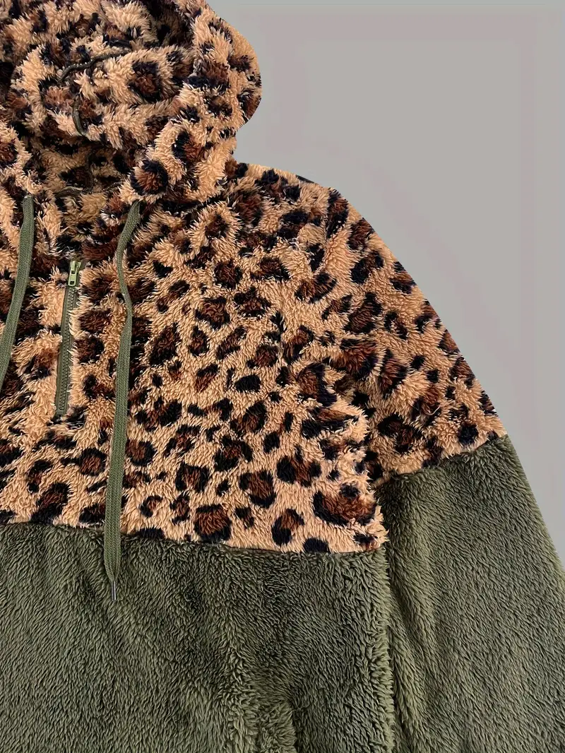 Heidi-Mode | Leopardenmuster Farbblock Pullover - Image 2