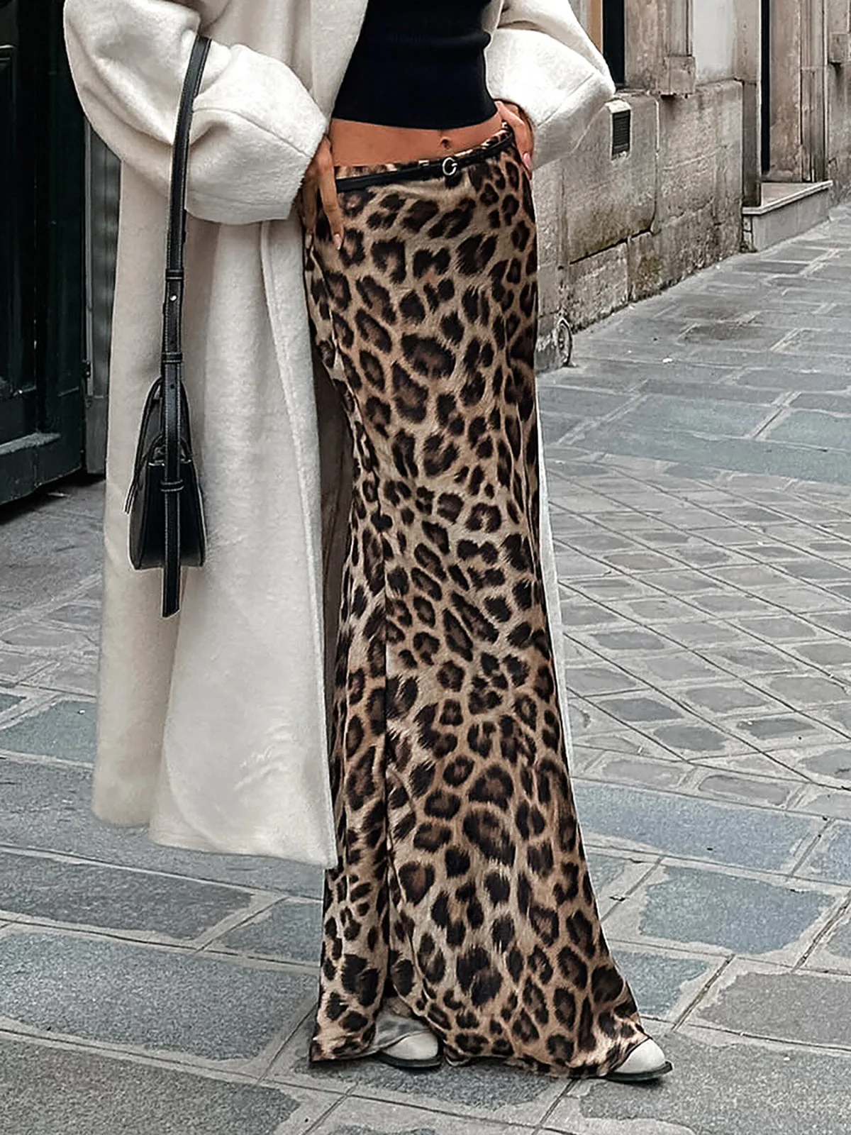 Heidi-Mode | Leopardenmuster Slim Maxi Rock - Image 2