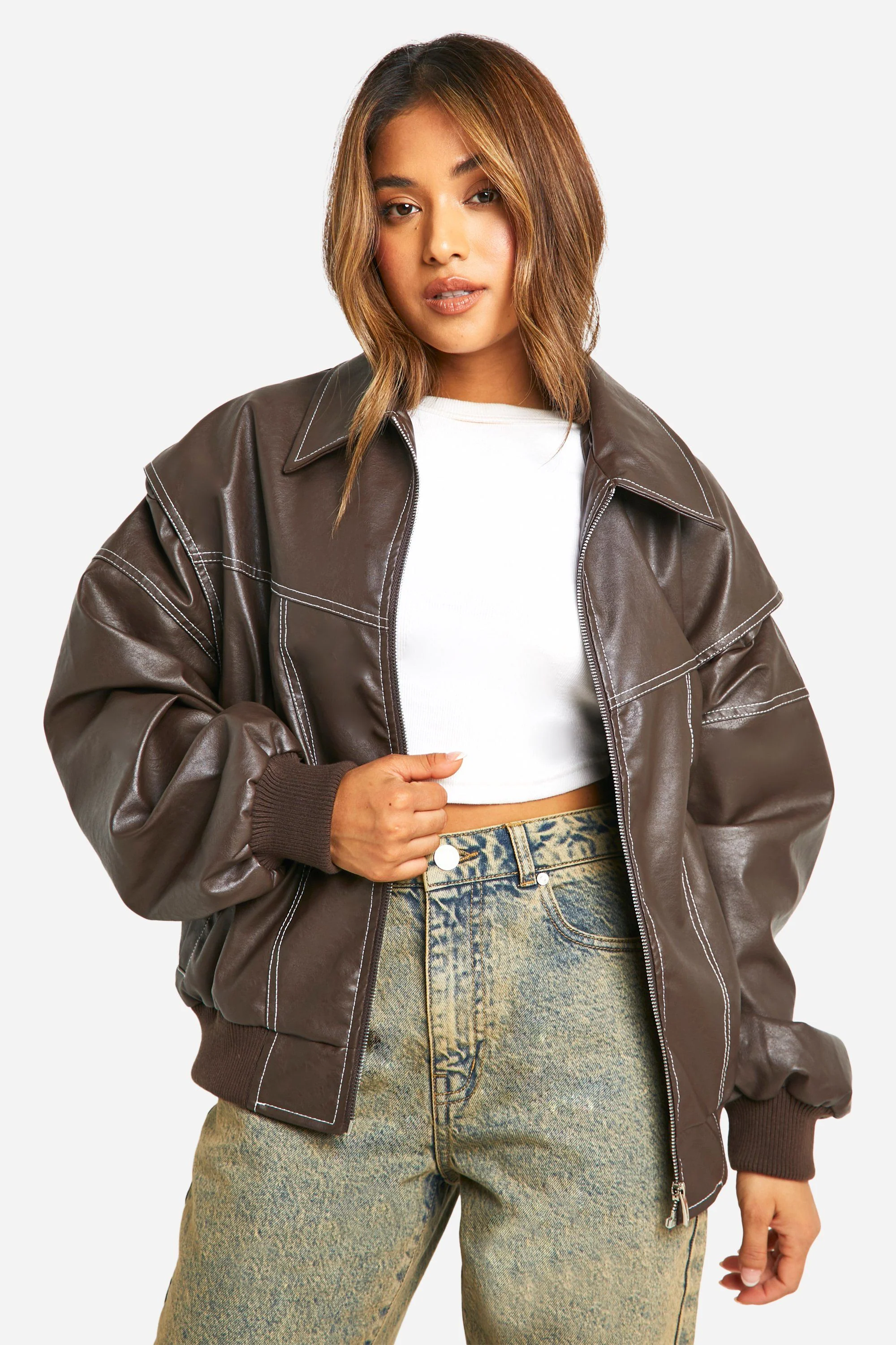 Heidi-Mode | Leren Bomberjack - Image 12