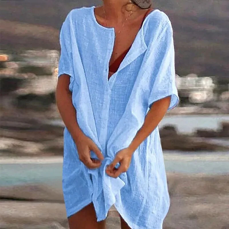 Heidi-Mode | Strickkleid Aus Baumwolle und Leinen - Image 3