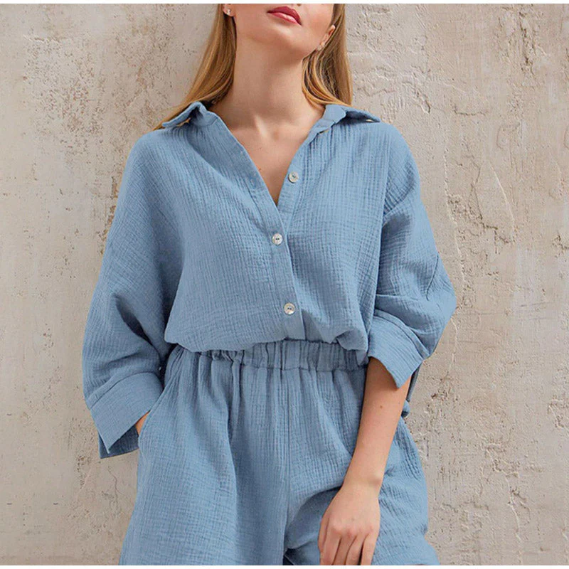Heidi-Mode | Linen Zwei-Teiler Sommer-Set - Image 8