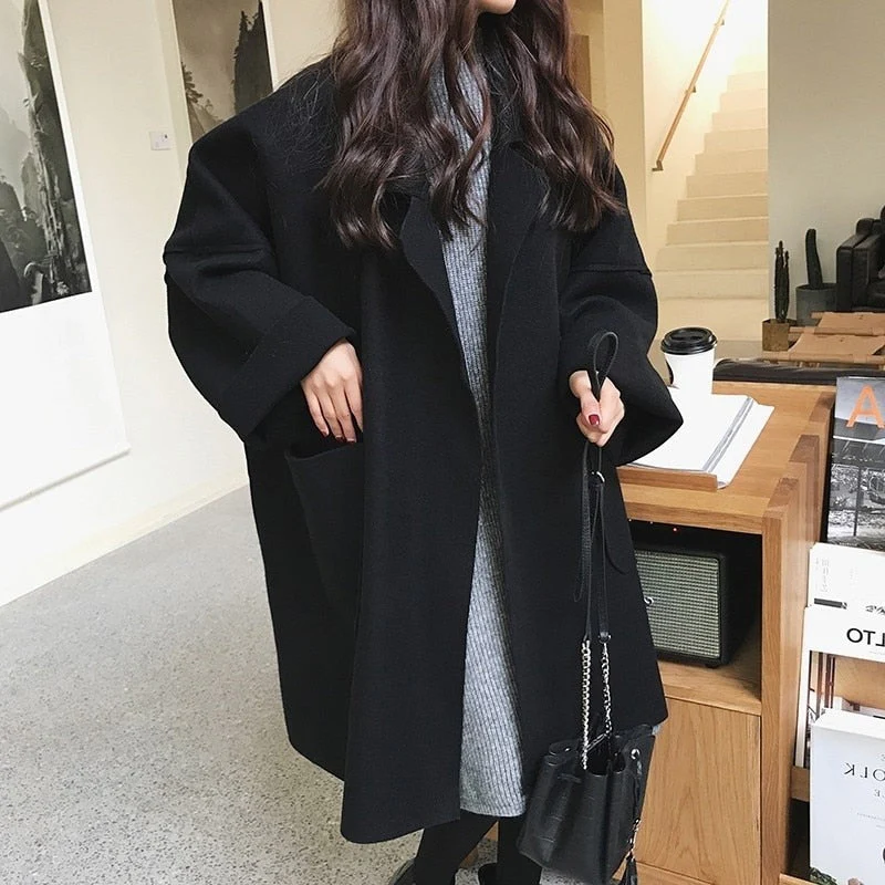 Heidi-Mode | Eleganter Lockerer Woll Trenchcoat Für - Image 2