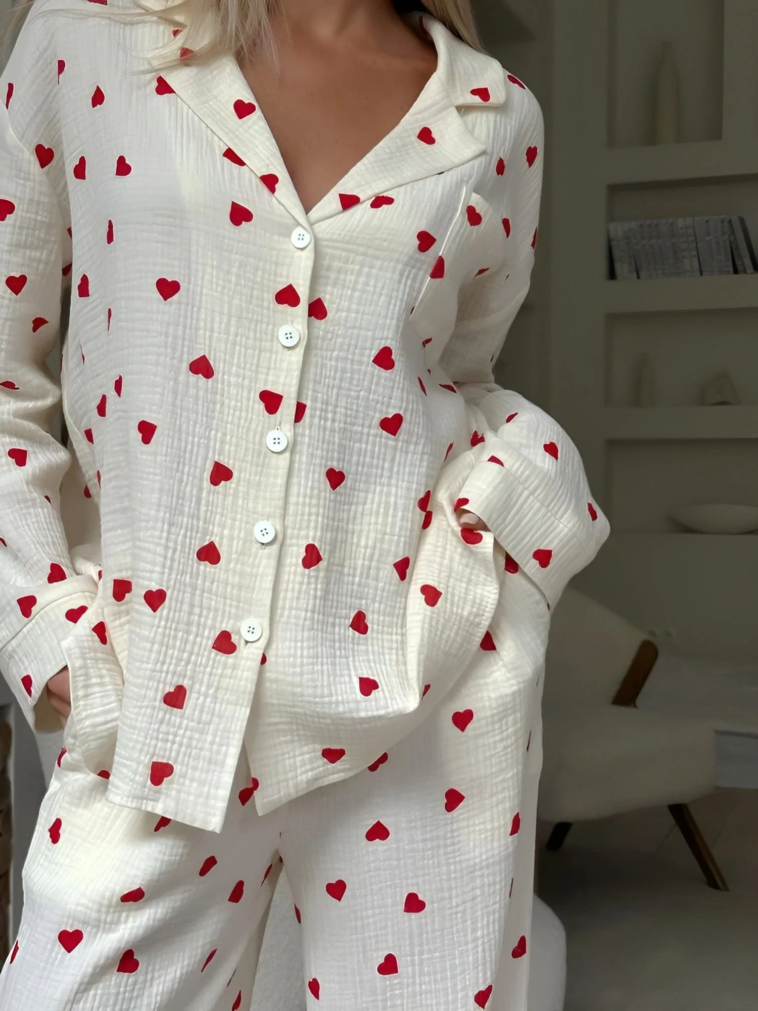 Heidi-Mode | Das Ästhetische Herz-Pyjama-Set - Image 5