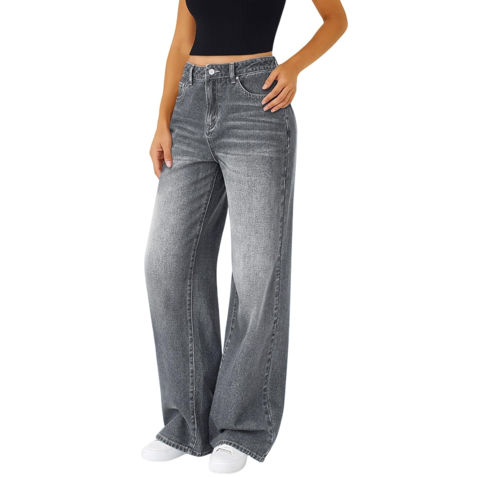 Heidi-Mode | Loose Fit Jeans mit Sternen - Image 11