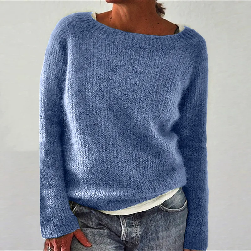 Heidi-Mode | Loser Strickboot Hals Pullover - Image 2