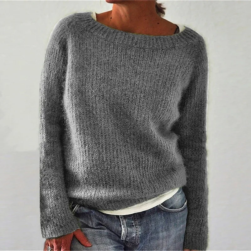 Heidi-Mode | Loser Strickboot Hals Pullover - Image 5