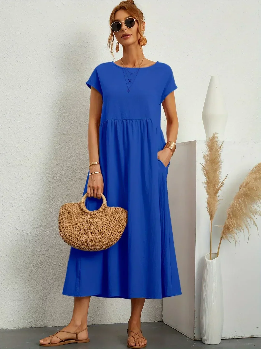 Heidi-Mode | Casual Elegant Baumwolle und Leinenkleid - Image 18