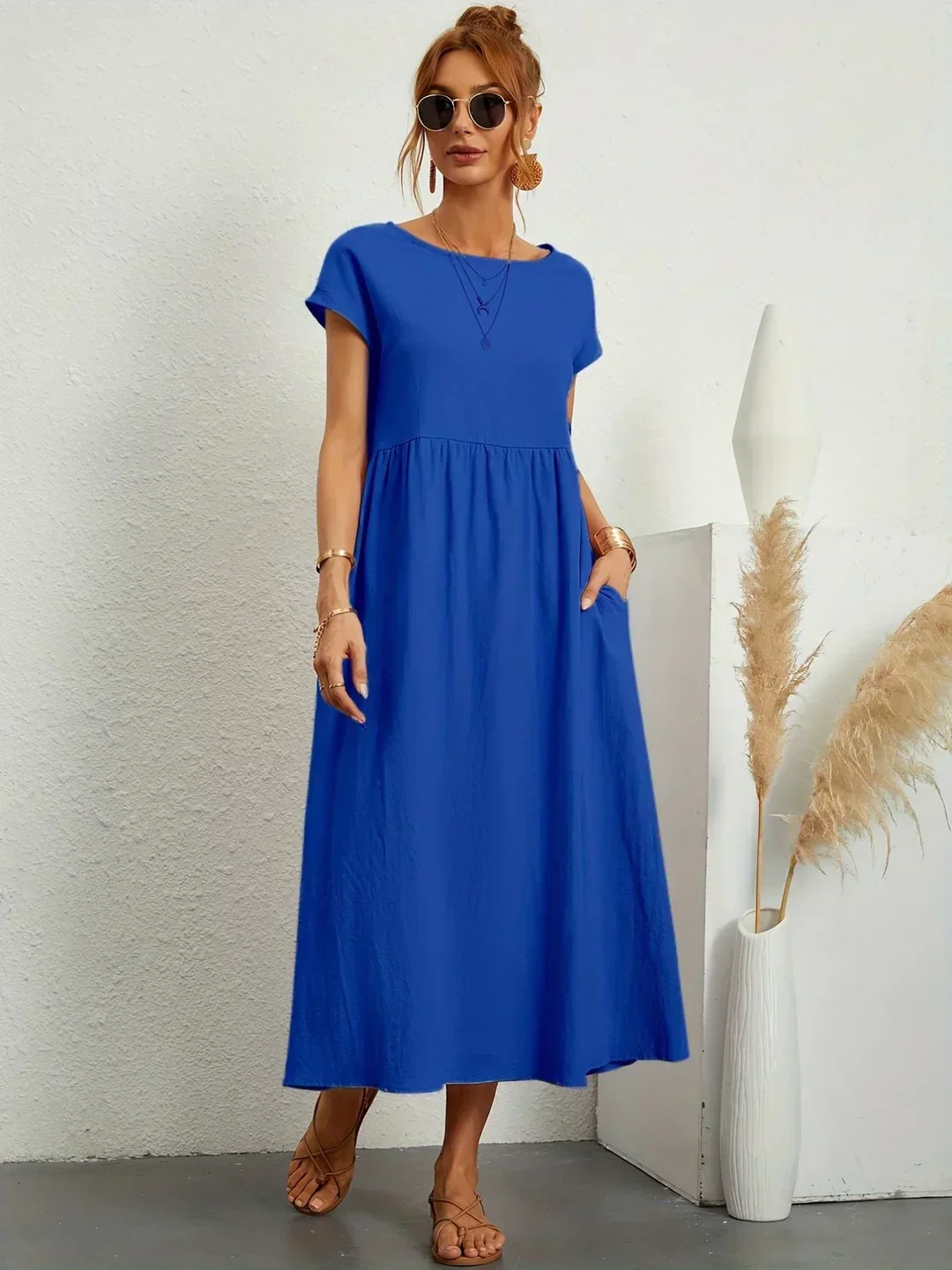 Heidi-Mode | Casual Elegant Baumwolle und Leinenkleid - Image 27