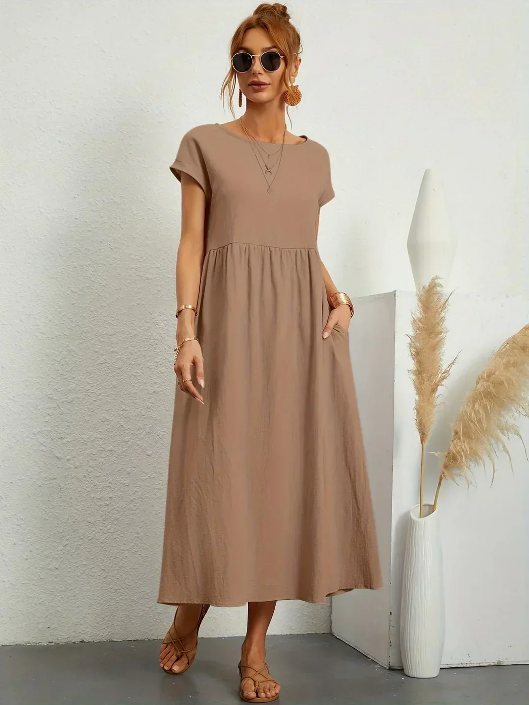 Heidi-Mode | Casual Elegant Baumwolle und Leinenkleid - Image 28