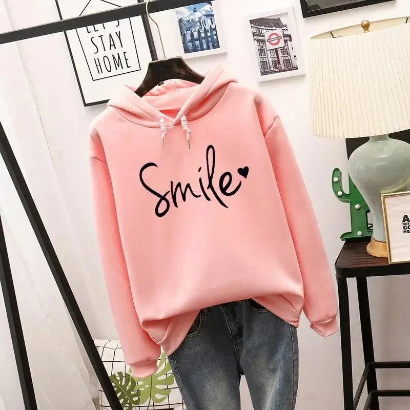 Heidi-Mode | Lässig Geschnittener Smile Kapuzenpulli für Frauen - Image 2