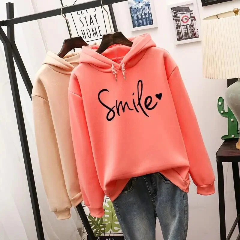 Heidi-Mode | Lässig Geschnittener Smile Kapuzenpulli für Frauen - Image 3