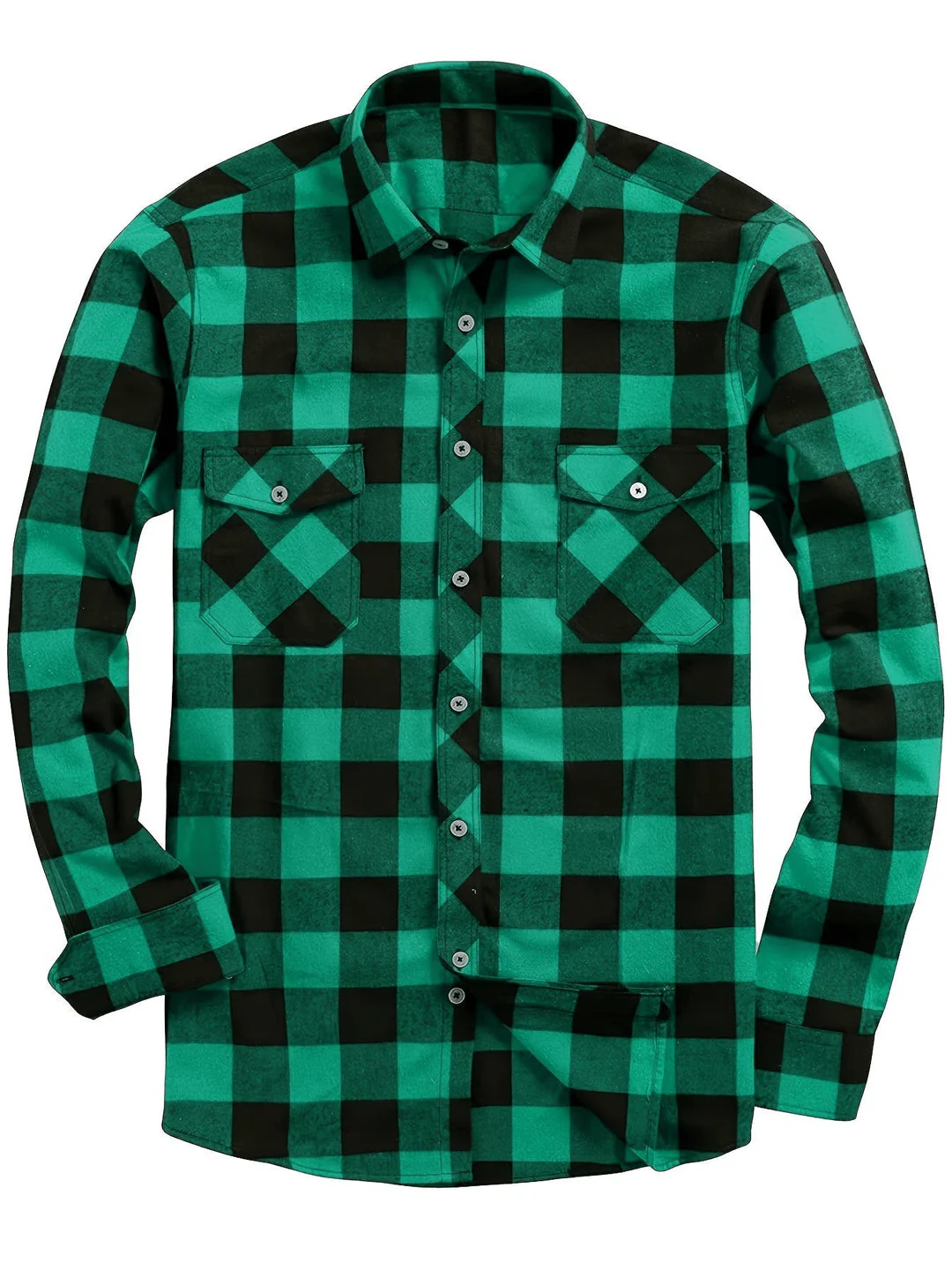 Heidi-Mode | Lässig Herren Bluse Hemd Lumberjack Print Shirt - Image 5
