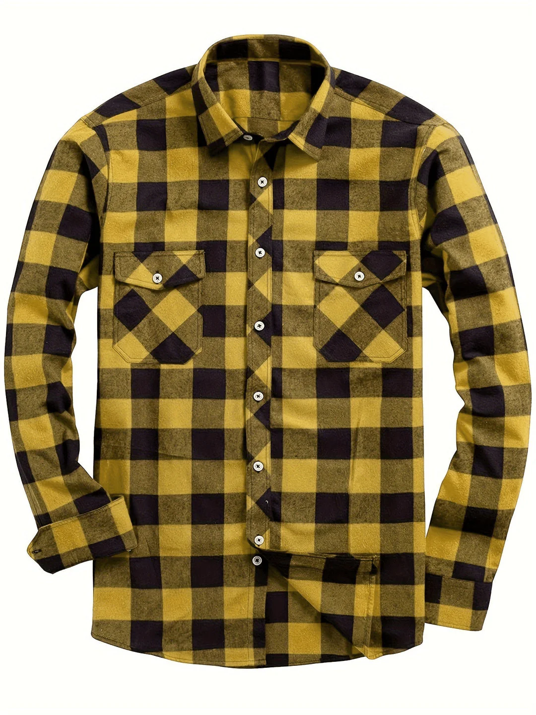 Heidi-Mode | Lässig Herren Bluse Hemd Lumberjack Print Shirt - Image 8
