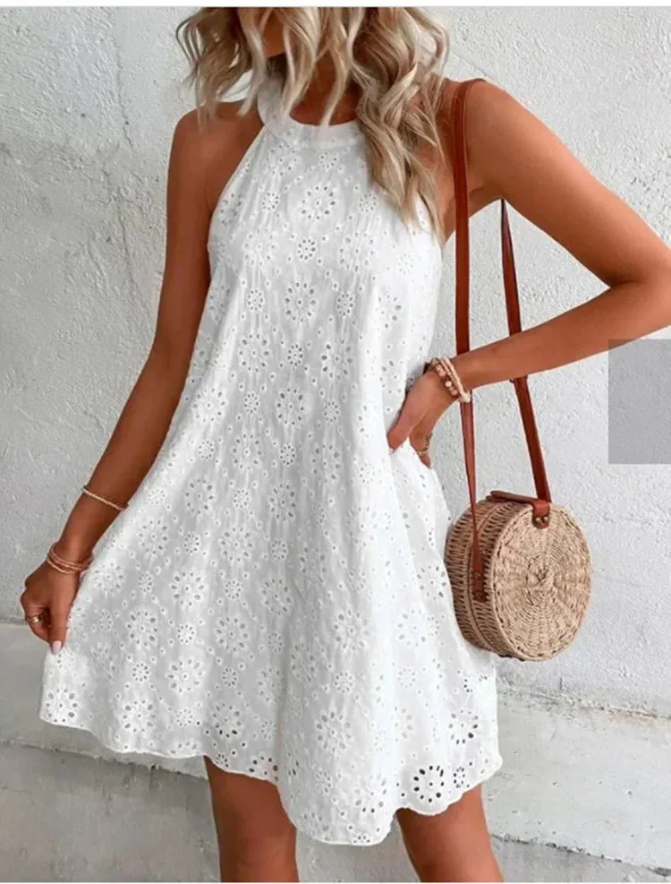 Heidi-Mode | Lässig Mini Kleid Ärmellos - Image 3
