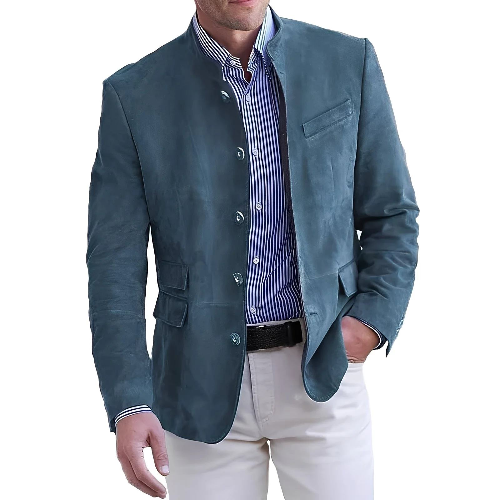Heidi-Mode | Legere Button-Down Jacke für Männer - Image 2
