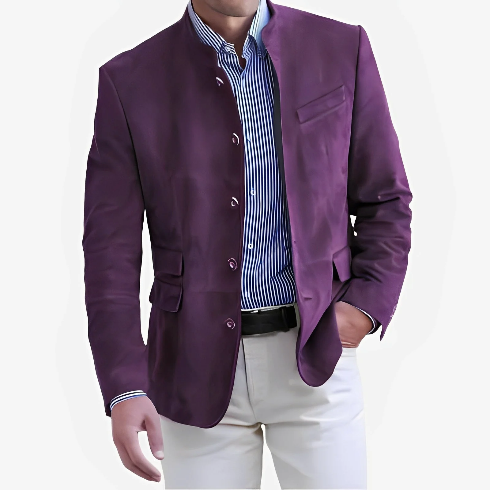 Heidi-Mode | Legere Button-Down Jacke für Männer - Image 3
