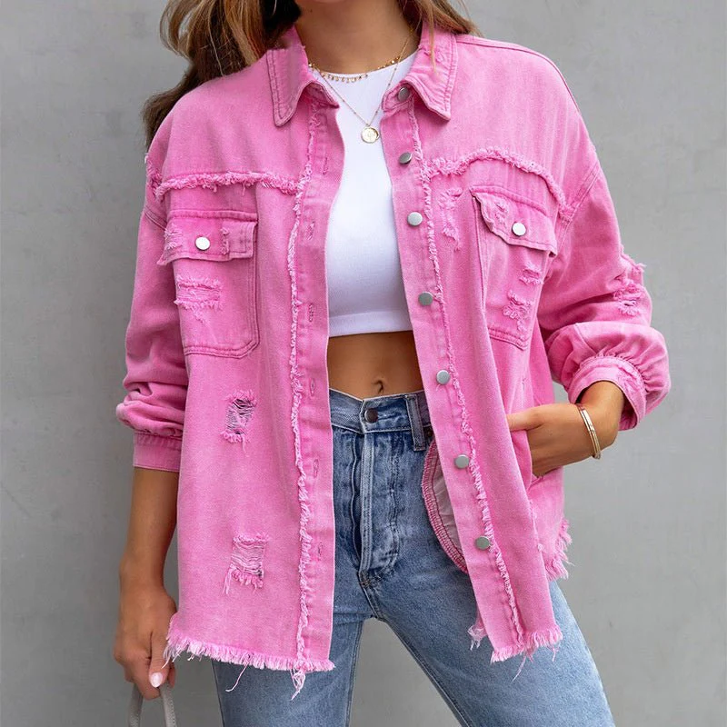 Heidi-Mode | Lässige Damen Denimjacke mit Langen Ärmeln - Image 5