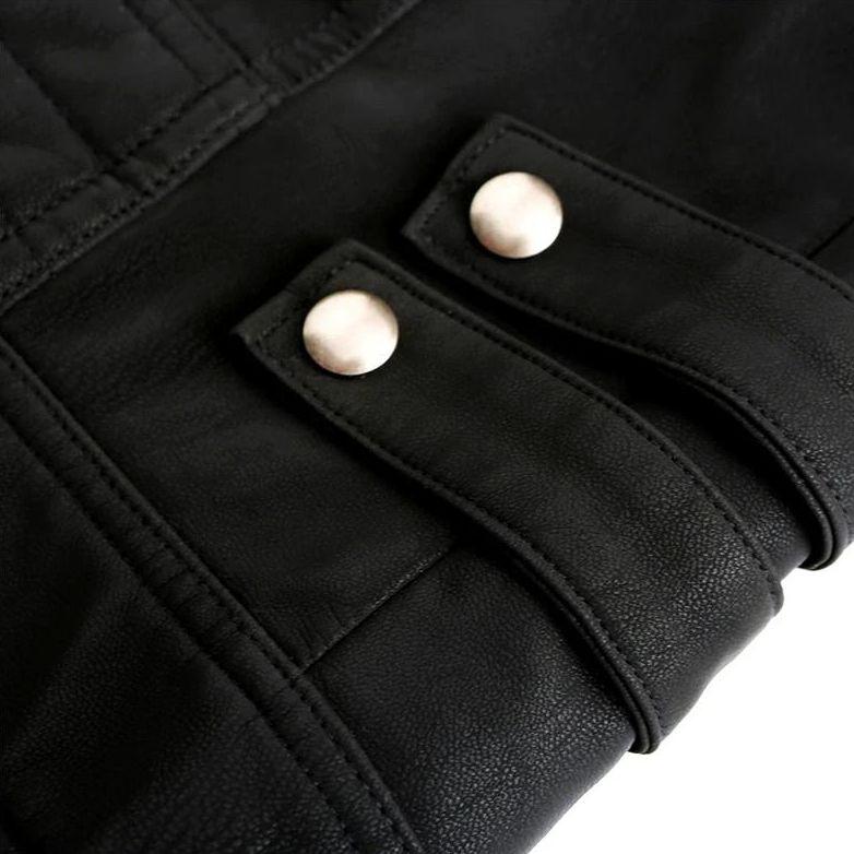 Heidi-Mode | Lässige Männliche Lederjacke für Männer - Image 3