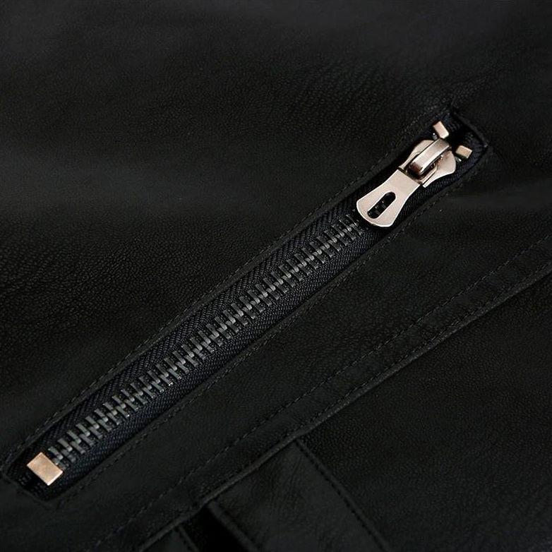 Heidi-Mode | Lässige Männliche Lederjacke für Männer - Image 5