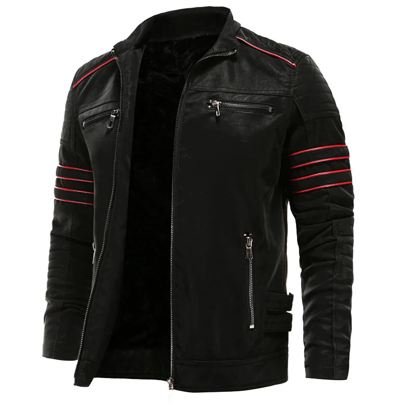 Heidi-Mode | Lässige Männliche Lederjacke für Männer - Image 6