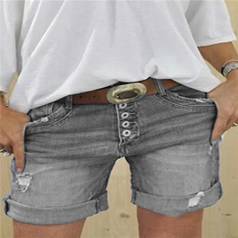 Heidi-Mode | Lässige Ripped Denim-Shorts - Image 4
