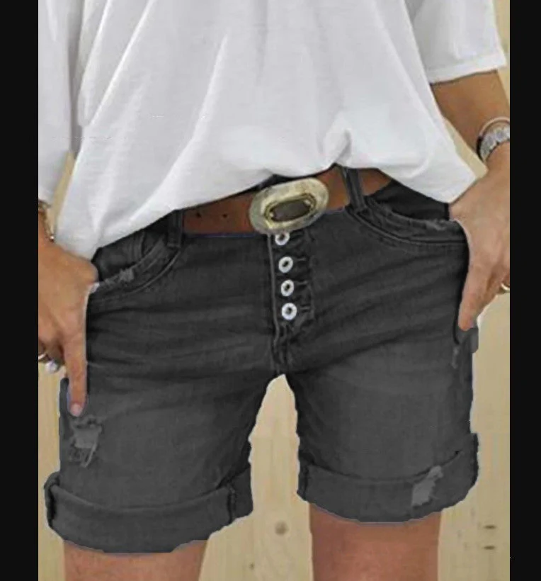 Heidi-Mode | Lässige Ripped Denim-Shorts - Image 5