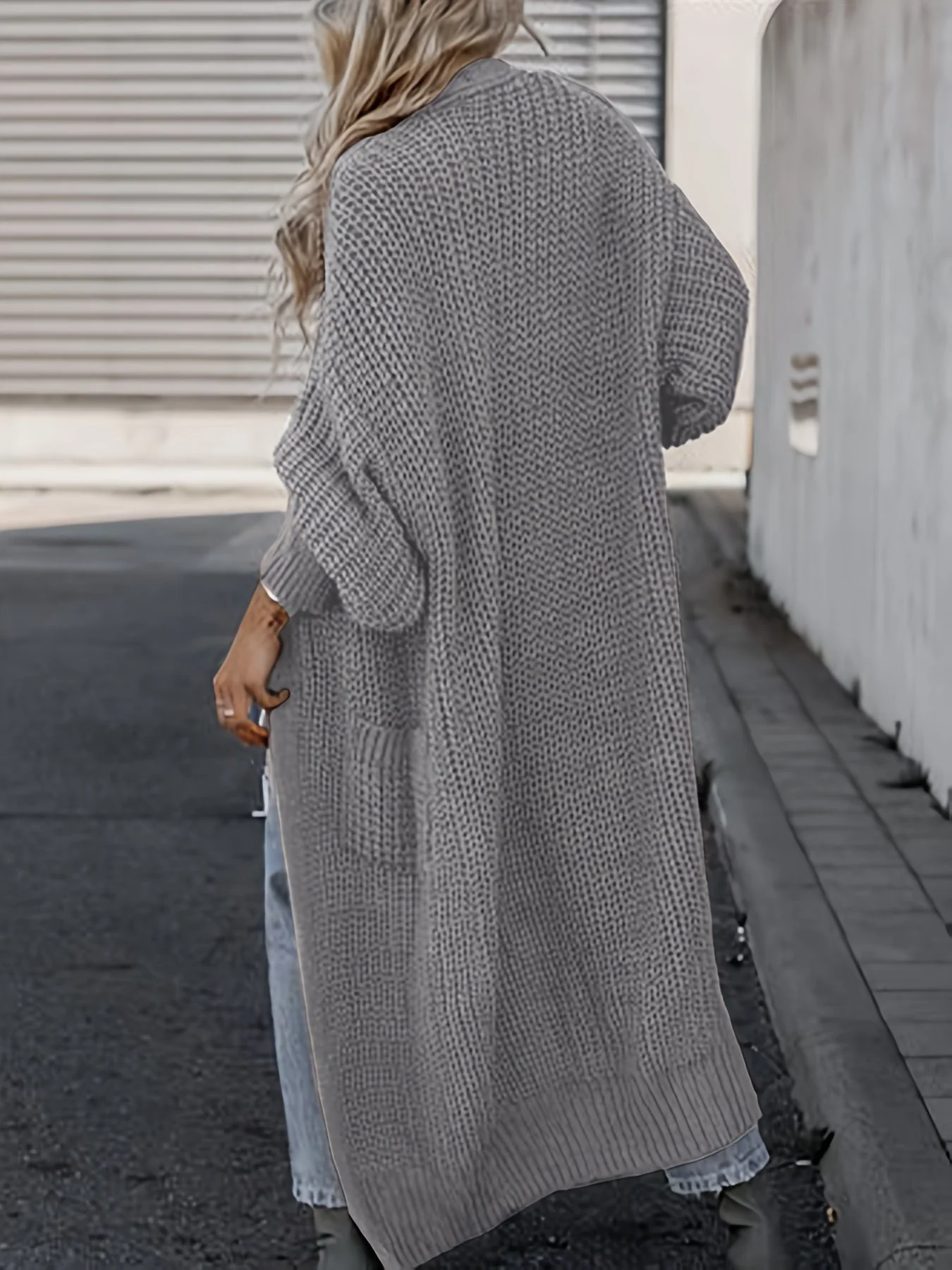 Heidi-Mode | Strickcardigan Aus Wolle mit Taschen für Damen Perfekt für Den Alltag - Image 3
