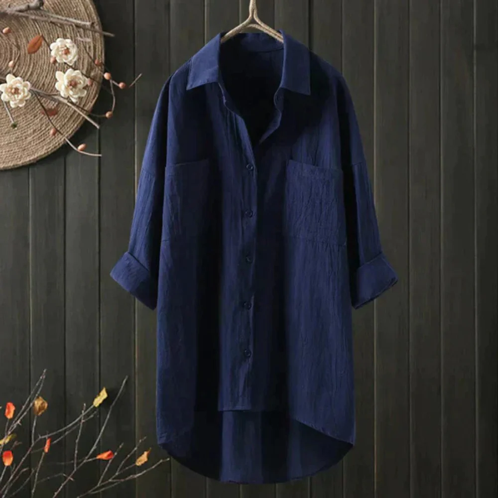 Heidi-Mode | Luftige Oversize Bluse Aus Baumwolle - Image 3