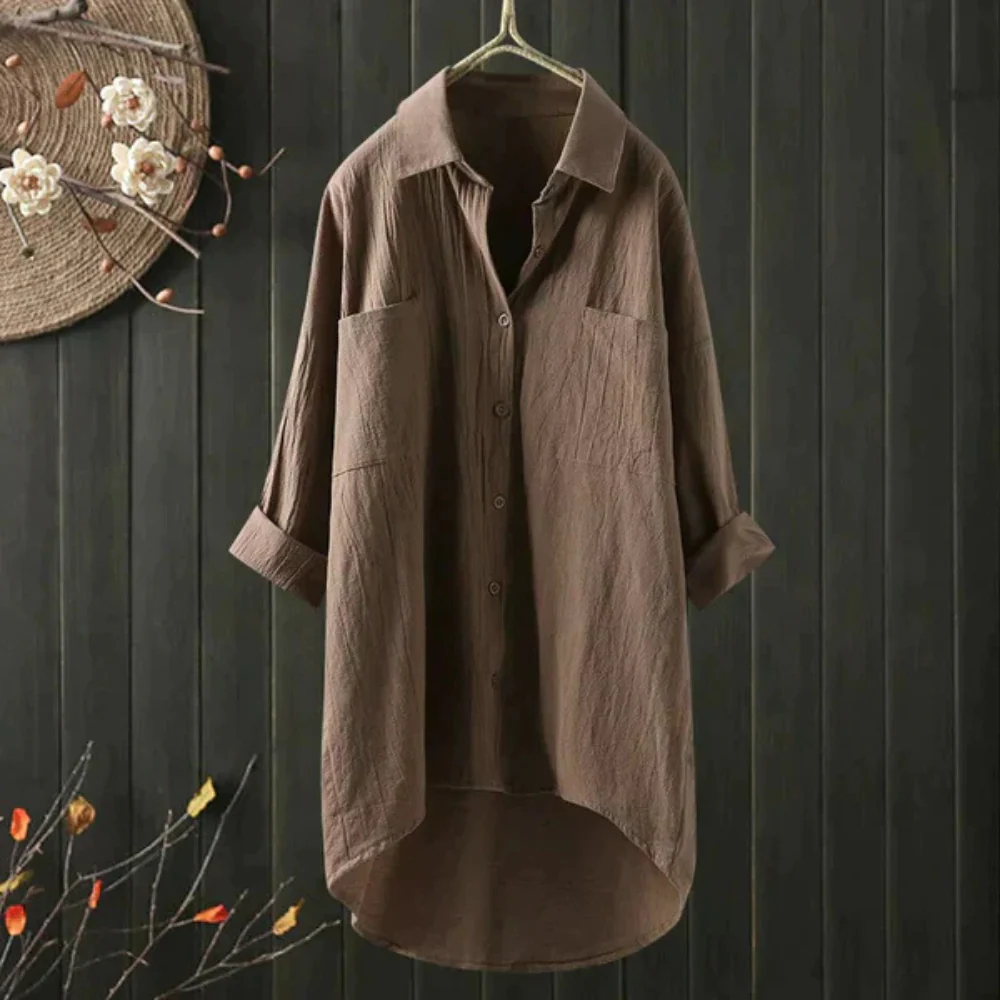 Heidi-Mode | Luftige Oversize Bluse Aus Baumwolle - Image 5
