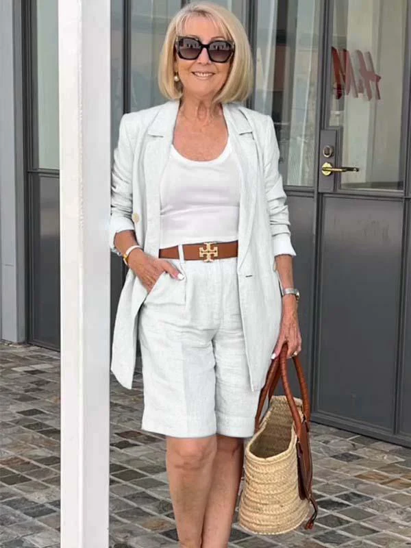 Heidi-Mode | Luftiges Satz Aus Geblümter Jacke & Shorts - Image 9