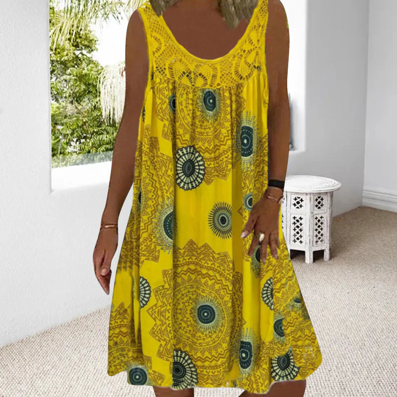 Heidi-Mode | Luftiges Sommerkleid mit Print & O-Ausschnitt - Image 2