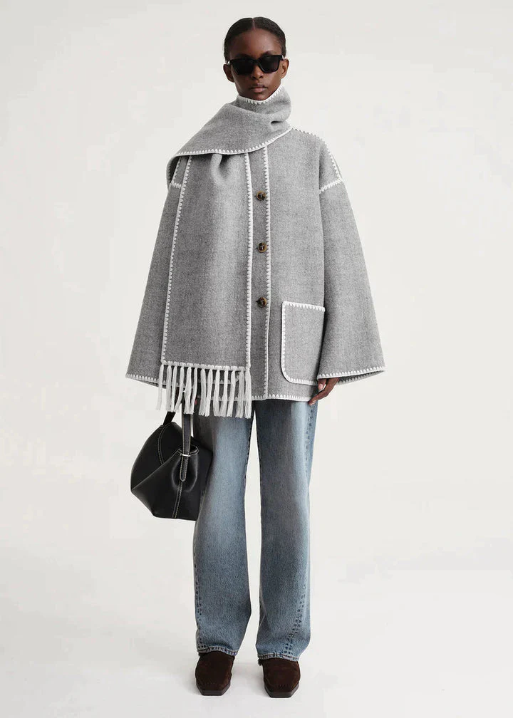 Heidi-Mode | Luxe Jacke mit Schal - Image 11