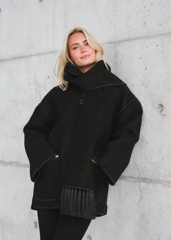 Heidi-Mode | Luxe Jacke mit Schal - Image 3