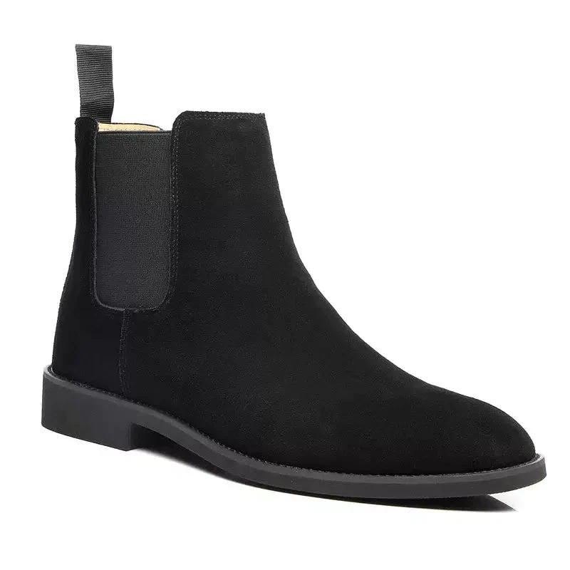 Heidi-Mode | Luxe Kalb Wildleder Chelsea Boots mit Leder Innensohle - Image 4