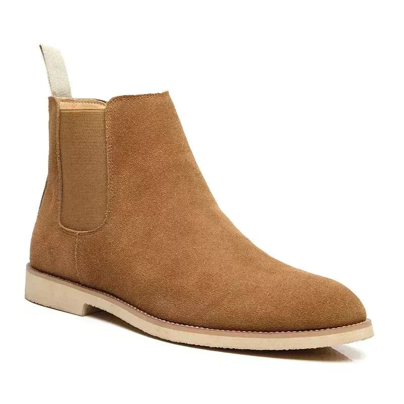 Heidi-Mode | Luxe Kalb Wildleder Chelsea Boots mit Leder Innensohle - Image 5