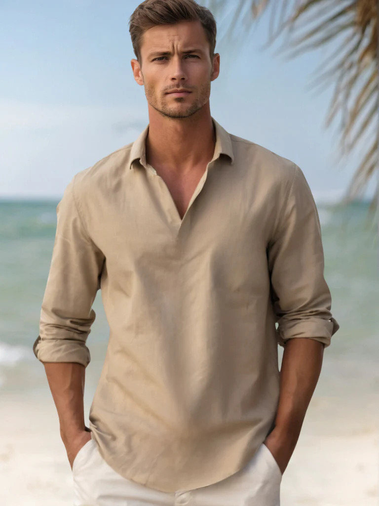 Heidi-Mode | Luxe Leinenhemd für Männer - Image 6