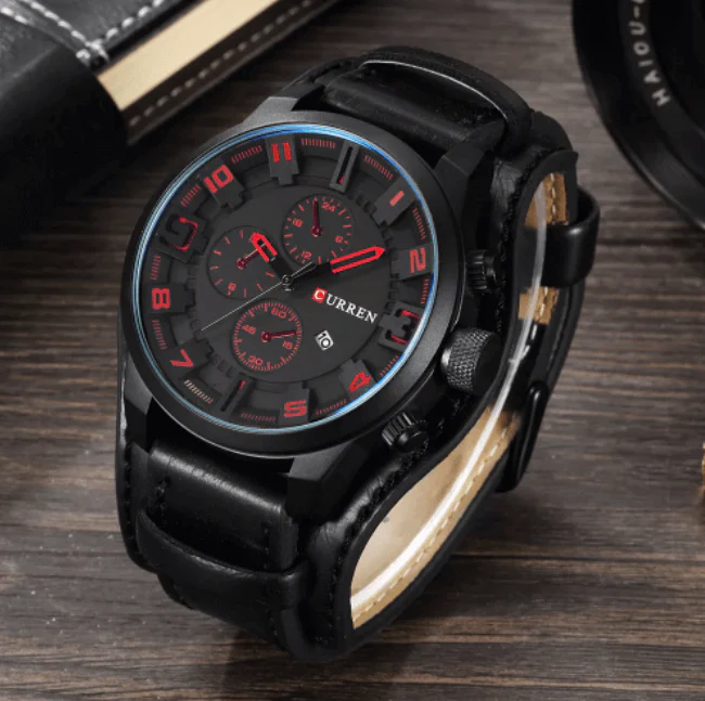 Heidi-Mode | Luxe Navigator Uhr Lederband - Image 2