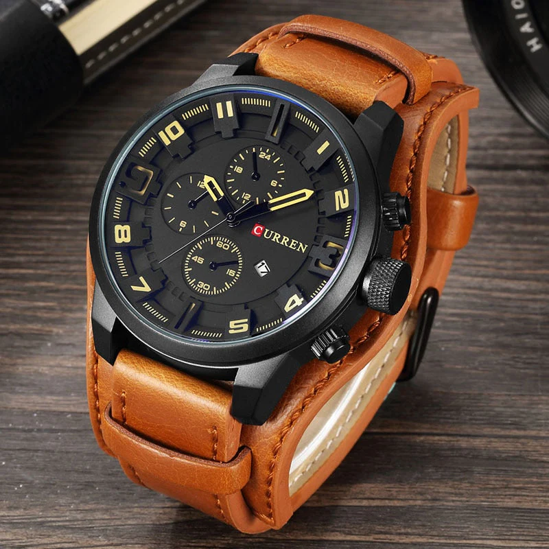 Heidi-Mode | Luxe Navigator Uhr Lederband - Image 3