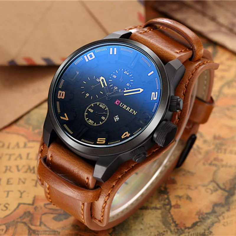 Heidi-Mode | Luxe Navigator Uhr Lederband - Image 5