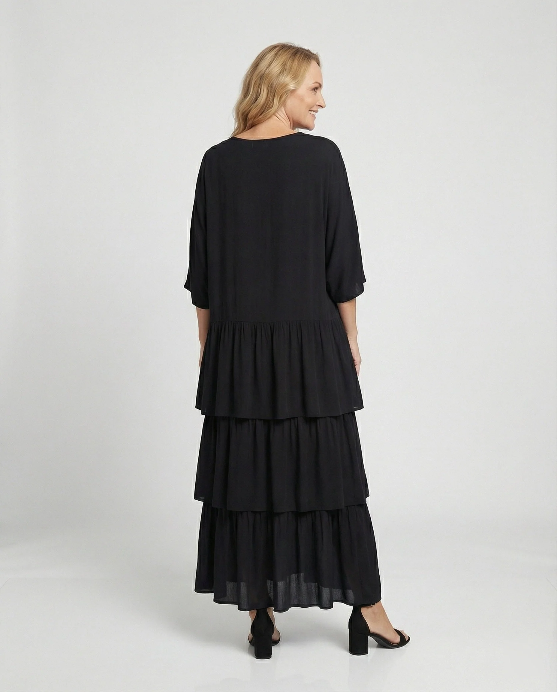 Heidi-Mode | Luxuriös Elegantes Chiffonkleid - Image 4