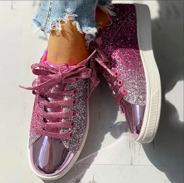 Heidi-Mode | Luxuriöser Lässiger Glitzer Damenschuh Stil - Image 5