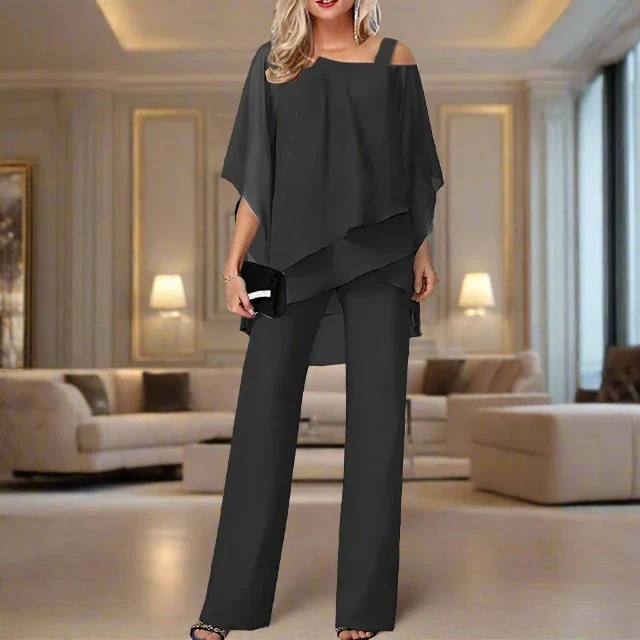 Heidi-Mode | Luxus Chiffon Satz für Damen Elegantes Satz für Festliche Abende - Image 3
