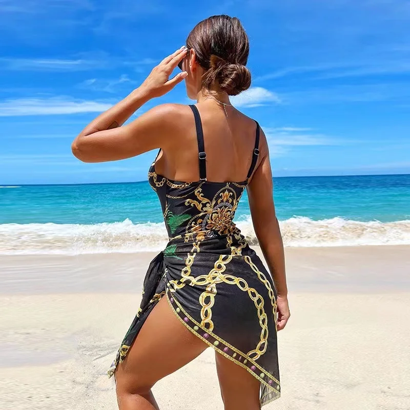 Heidi-Mode | Luxus Neu Zwei Teile Frauen Bikini Set Push Up Blumendruck Bikini Strappy Bandage Badebekleidung Brasilianisch Biquini Badeanzug - Image 3