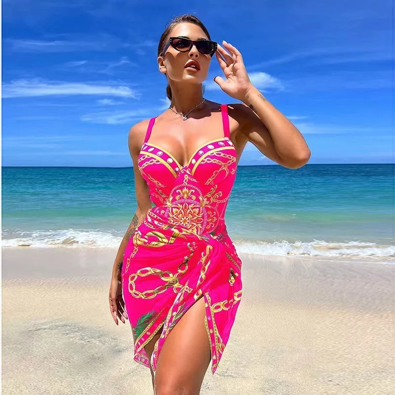 Heidi-Mode | Luxus Neu Zwei Teile Frauen Bikini Set Push Up Blumendruck Bikini Strappy Bandage Badebekleidung Brasilianisch Biquini Badeanzug - Image 4