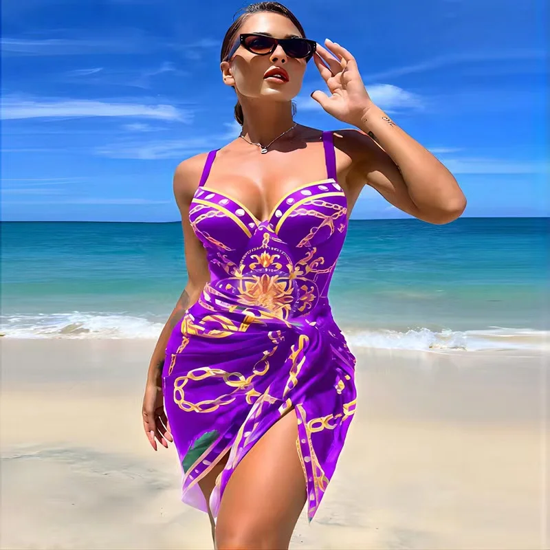 Heidi-Mode | Luxus Neu Zwei Teile Frauen Bikini Set Push Up Blumendruck Bikini Strappy Bandage Badebekleidung Brasilianisch Biquini Badeanzug - Image 6