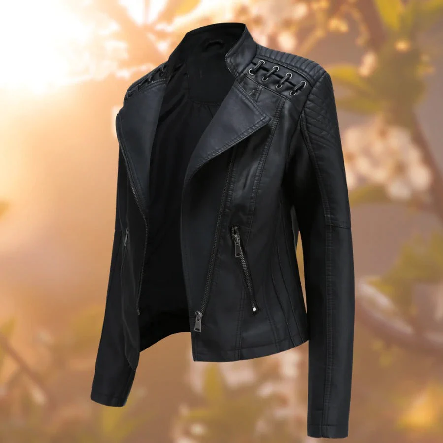 Heidi-Mode | Lederjacke Im Biker-Style - Image 2