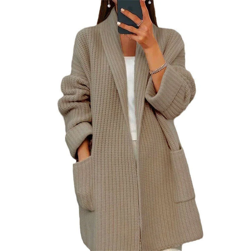 Heidi-Mode | Mantel Strickjacke mit Breiten Taschen - Image 6